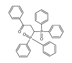 3,3-bis(diphenylphosphoryl)-1-phenylpropan-1-one结构式