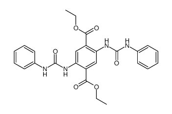 2,5-bis-(N'-phenyl-ureido)-terephthalic acid diethyl ester结构式