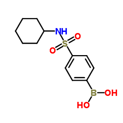 (4-(N-环己基氨磺酰)苯基)硼酸图片