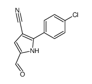 2-(4-chlorophenyl)-5-formyl-1H-pyrrole-3-carbonitrile Structure