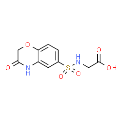 (3-OXO-3,4-DIHYDRO-2H-BENZO[1,4]OXAZINE-6-SULFONYLAMINO)-ACETIC ACID结构式