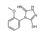 3-amino-4-(2-methoxyphenyl)-1H-1,2,4-triazole-5-thione结构式