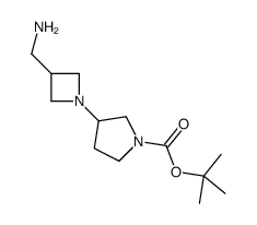 tert-butyl 3-[3-(aminomethyl)azetidin-1-yl]pyrrolidine-1-carboxylate Structure