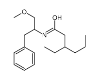 3-ethyl-N-(1-methoxy-3-phenylpropan-2-yl)hexanamide Structure