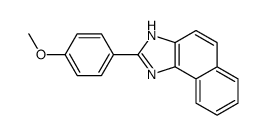 2-(4-methoxyphenyl)-3H-benzo[e]benzimidazole Structure