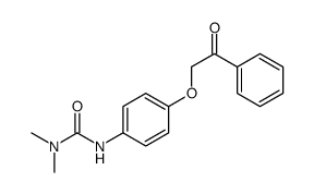 1,1-dimethyl-3-(4-phenacyloxyphenyl)urea结构式