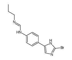 N-[4-(2-bromo-1H-imidazol-5-yl)phenyl]-N'-propylmethanimidamide Structure