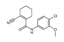 N-(4-chloro-3-methoxyphenyl)-2-cyanocyclohexene-1-carboxamide Structure