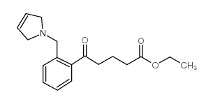 ETHYL 5-OXO-5-[2-(3-PYRROLINOMETHYL)PHENYL]VALERATE结构式