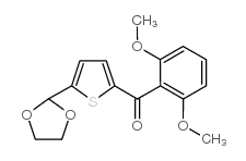 2-(2,6-DIMETHOXYBENZOYL)-5-(1,3-DIOXOLAN-2-YL)THIOPHENE picture