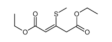 diethyl 3-methylsulfanylpent-2-enedioate结构式