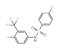 m-Benzenesulfonotoluidide, 4-chloro-alpha,alpha,alpha,4-tetrafluoro-结构式