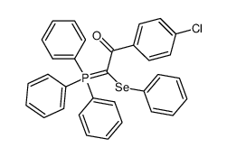 1-(4-chlorophenyl)-2-(phenylselanyl)-2-(triphenyl-5-phosphanylidene)ethan-1-one Structure