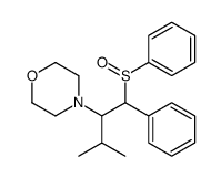 4-[1-(benzenesulfinyl)-3-methyl-1-phenylbutan-2-yl]morpholine结构式