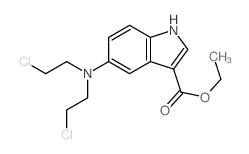 1H-Indole-3-carboxylicacid, 5-[bis(2-chloroethyl)amino]-, ethyl ester picture