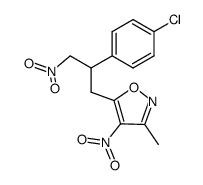 5-(2-(4-chlorophenyl)-3-nitropropyl)-3-methyl-4-nitroisoxazole Structure