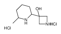 3-(6-methylpiperidin-2-yl)azetidin-3-ol,dihydrochloride Structure