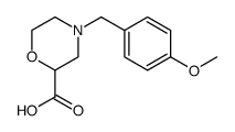 2-Morpholinecarboxylic acid, 4-[(4-methoxyphenyl)methyl]结构式