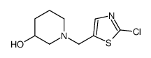 1-[(2-氯-5-噻唑基)甲基]-3-哌啶醇结构式