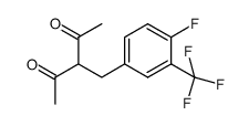 3-[4-fluoro-3-(trifluoromethyl)-benzyl]pentane-2,4-dione Structure