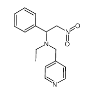 N-ethyl-2-nitro-1-phenyl-N-[(pyridin-4-yl)methyl]ethanamine结构式