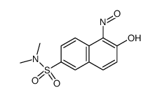 2-hydroxy-6-dimethylaminosulfonyl-1-nitrosonaphthalene结构式