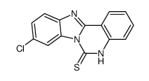 9-chloro-5H-benzo[4,5]imidazo[1,2-c]quinazoline-6-thione Structure