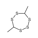 4,7-dimethyl-1,2,3,5,6-pentathiepane Structure