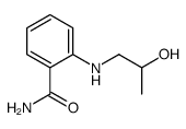 2-(2-hydroxypropylamino)benzamide结构式