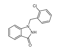 1-(2-Chlorobenzyl)-1H-indazol-3-ol结构式