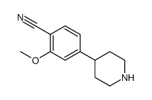 2-METHOXY-4-PIPERIDIN-4-YL-BENZONITRILE structure