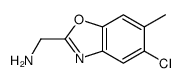 (5-chloro-6-methyl-1,3-benzoxazol-2-yl)methanamine结构式