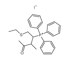 iodure d'oxo-2 ethylthio-5 pentyl-4 triphenylphosphonium结构式