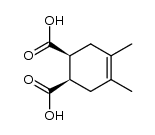 4,5-dimethyl-cyclohex-4-ene-1r,2c-dicarboxylic acid Structure