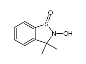 2,3-Dihydro-2-hydroxy-3,3-dimethyl-1,2-benzisothiazole 1-oxide Structure