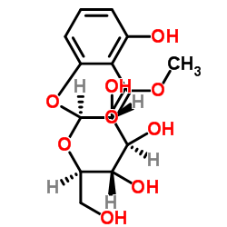 6-(beta-D-Glucopyranosyloxy)salicylic acid methyl ester structure