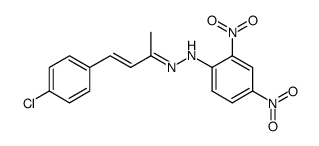 N-[(E)-3-(4-Chloro-phenyl)-1-methyl-prop-2-en-(E)-ylidene]-N'-(2,4-dinitro-phenyl)-hydrazine结构式