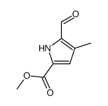 methyl 5-formyl-4-methyl-1H-pyrrole-2-carboxylate结构式