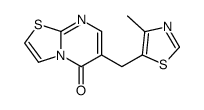 6-((4-甲基噻唑-5-基)甲基)-5H-噻唑并[3,2-a]嘧啶-5-酮结构式