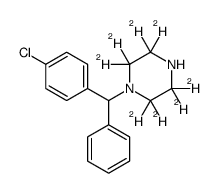 1-[(4-Chlorophenyl)phenylmethyl]piperazine-d8 Structure