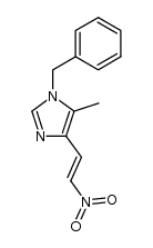 2-[5-methyl-1-(phenylmethyl)-1H-imidazol-4-yl]-1-nitroethene结构式