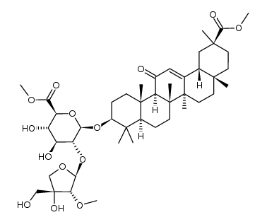 2''-O-methyl-apioglycyrrhizin dimethyl ester结构式