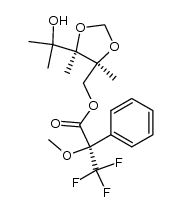 (2'R,3R,4S)-5-[2'-methoxy-2'-(trifluoromethyl)phenylacetoxy]-2,3,4-trimethyl-3,4-methylenedioxy-2-pentanol结构式