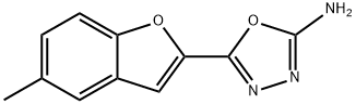 5-(5-methyl-1-benzofuran-2-yl)-1,3,4-oxadiazol-2-amine结构式