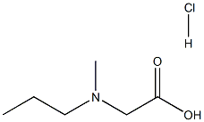 2-[甲基(丙基)氨基]乙酸盐酸盐结构式