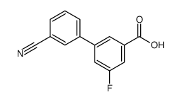 3'-Cyano-5-fluoro-[1,1'-biphenyl]-3-carboxylic acid结构式