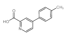 4-(4-Methylphenyl)pyridine-2-carboxylic acid Structure