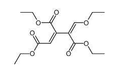 Diethyl-3-(ethoxycarbonyl)-4-(ethoxymethylen)pent-2-endioat Structure