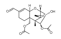 4β,15-Diacetoxy-12,13-epoxy-3α-hydroxytrichothec-9-en-16-one结构式