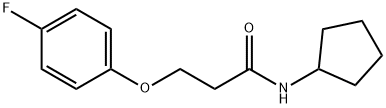 Propanamide, N-cyclopentyl-3-(4-fluorophenoxy)-结构式